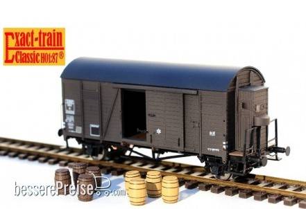 SNCF Oppeln Braun EUROP Bremserhaus (französisches Lager) mit Beladung