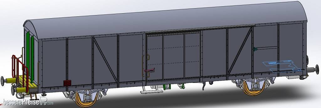 2er-Set SBB Ibbs 23 85 826 8 600-8 Haldengut Bier und SBB GBS mit Polyesterdach