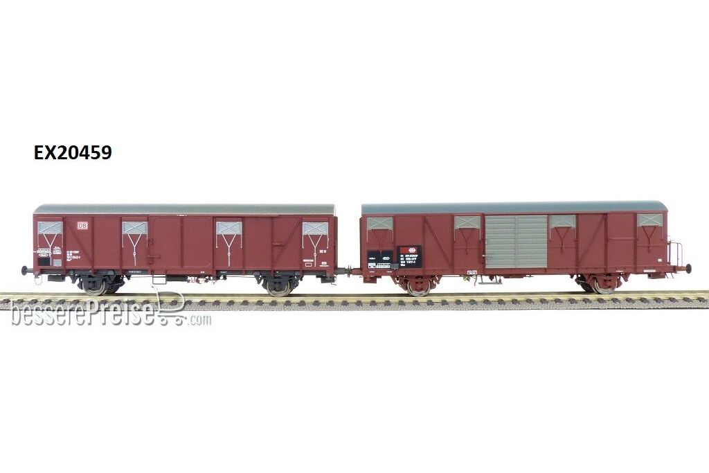 SBB/DB AG 2er-Set Gotthard SBB Gbs mit kleinem SBB Emblem und DB-AG Gbs 252 Epoche V