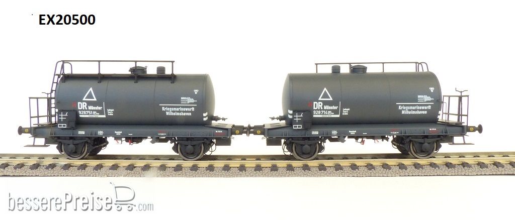 DRG 2er Set 24m3 Einheitsbauart Leichtbau-Kesselwagen Kriegsmarinewerft Wilhelmshaven
