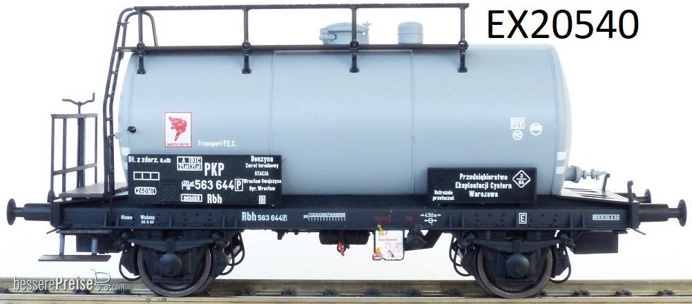 PKP 24m3 Einheitsbauart Leichtbau-Kesselwagen Silber grau