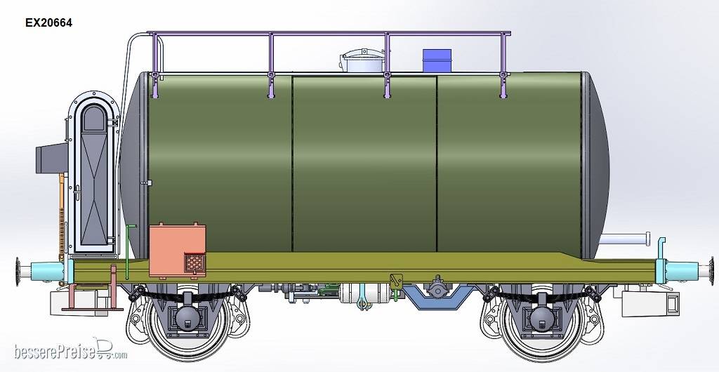 DB 30m3 Leichtbau Uerdinger Bauart Kesselwagen ARAL Blau