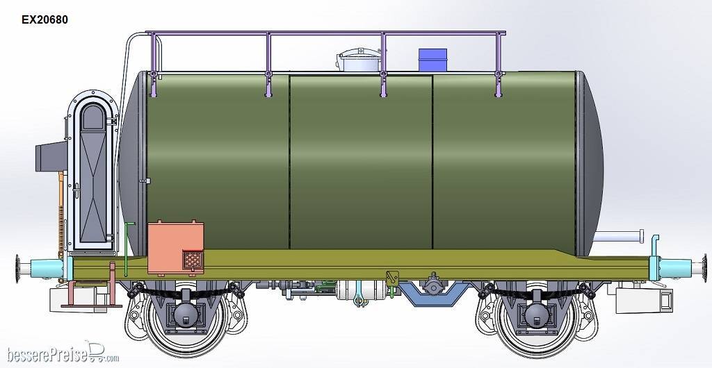 DB 30m3 Leichtbau Uerdinger Bauart Kesselwagen BP Schwarz