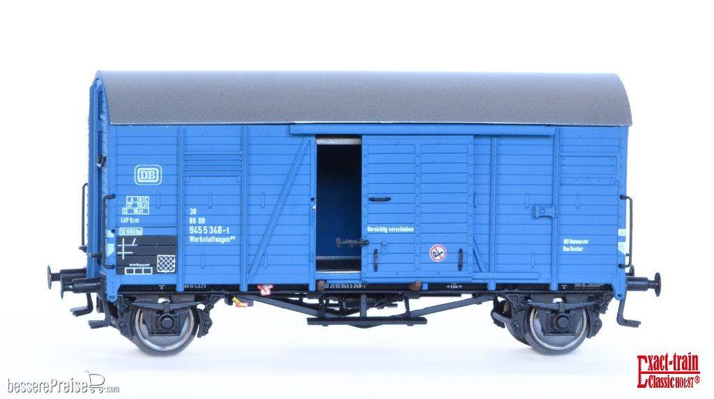 DB Oppeln Werkstattwagen 611 (Blau) (Rollenlager) mit Beladung