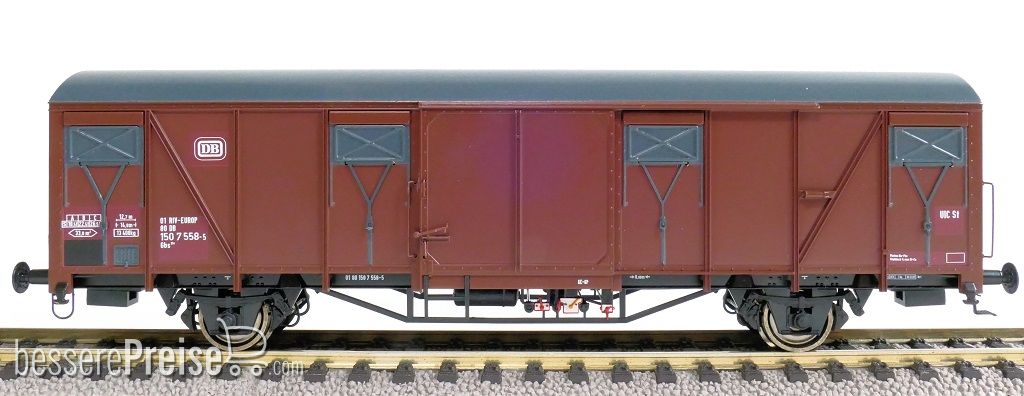DB Gbs 254 Nr. 150 7 558 Güterwagen mit DB Emblem mit Farbflächen