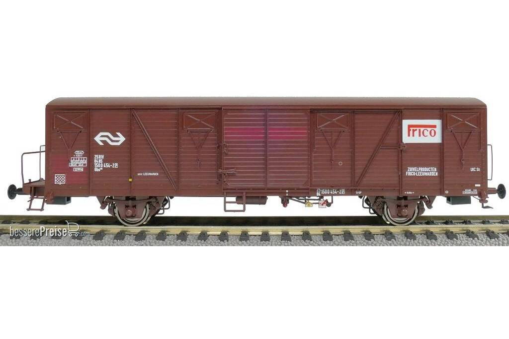 NS GBS Frico Braun und Rot Frigo Logo mit Bremserbühne. Mit farbigen Hintergrund
