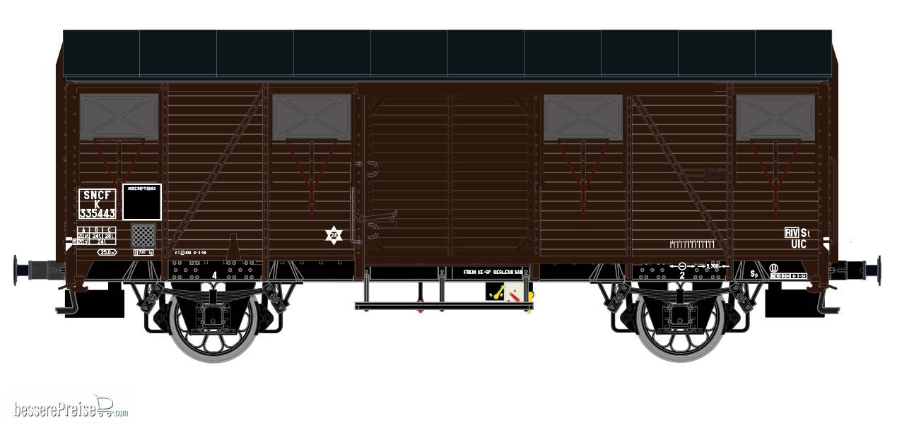 SNCF Gs Type K 335440 mit OCEM Lager und Leonard Speichenrädern Braun