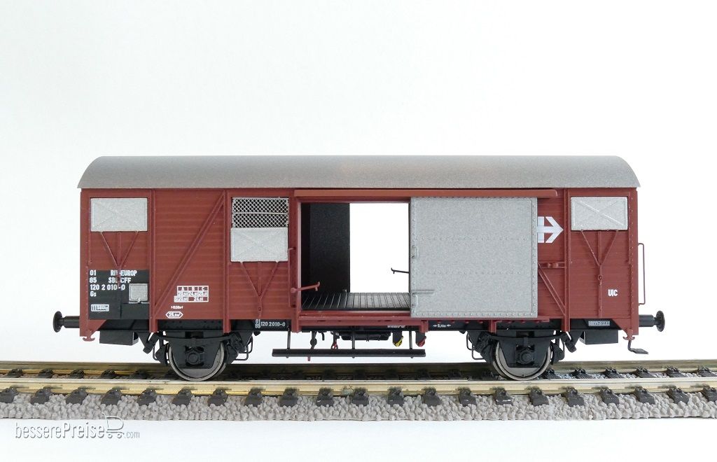 SBB CFF Gs K4 EUROP mit aluminium Luftklappen und grossem SBB Emblem Epoche IVNr. 120 2010-0