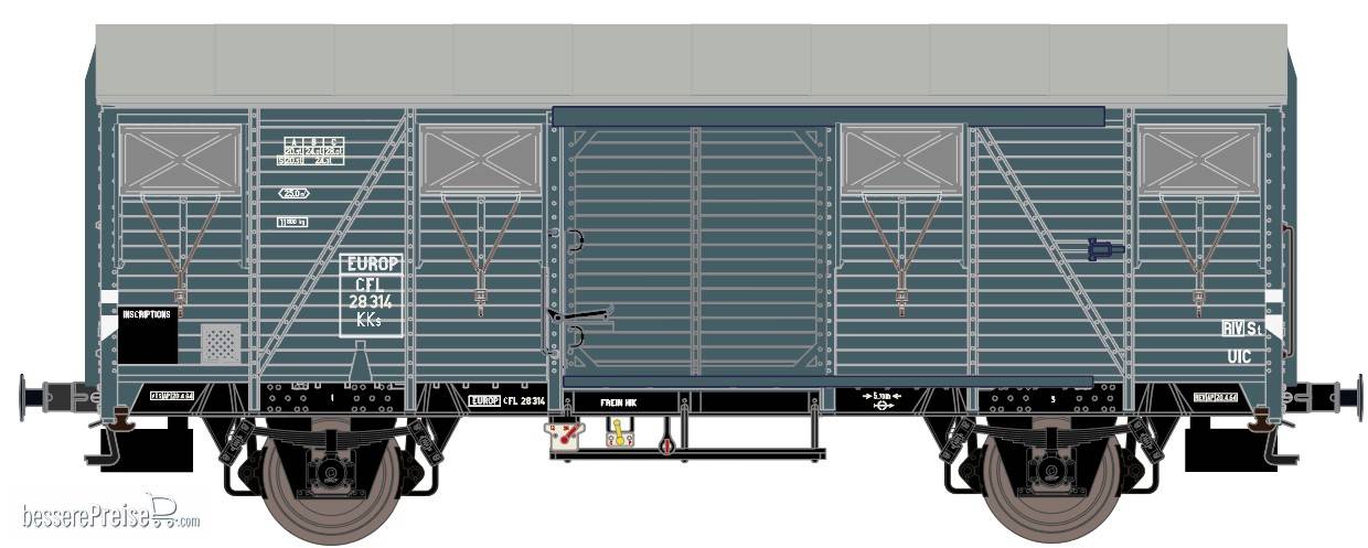 CFL Kks EUROP Güterwagen Grau