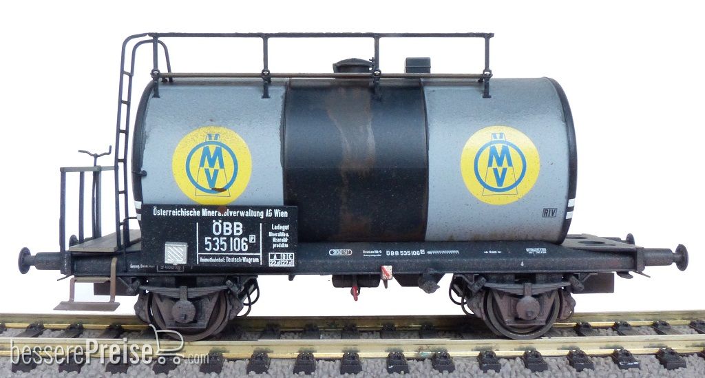 ÖBB 30m3 Uedinger Kesselwagen OMV Nr.535 106 Epoche III (Verschmutzt)