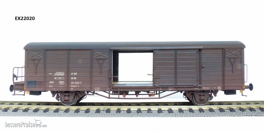 DR Gbqss-z Expresswagen Nr.174 2221-7 Epoche IVa (Verschmutzt)