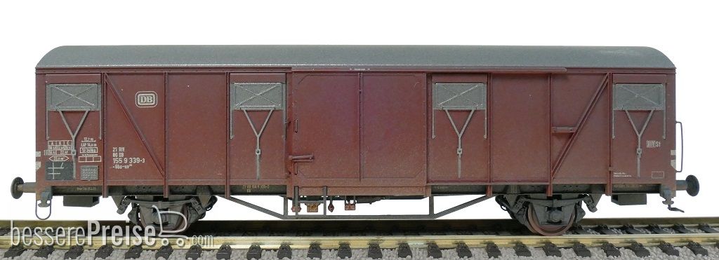 DB Gbs 254 Güterwagen mit DB Emblem Epoche IV (Verschmutzt)