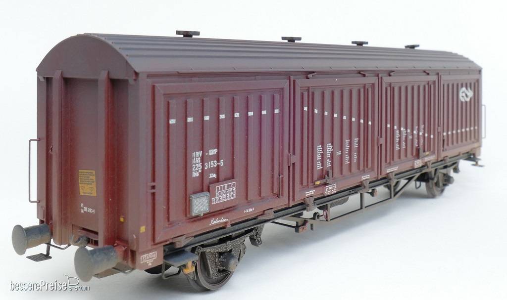 NS Hbis EUROP, 8 Sicken, braun, weisser Streifen (Verschmutzt)