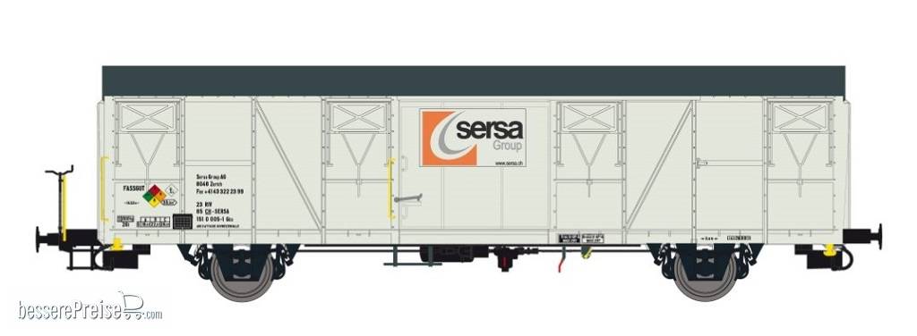 SBB Gbs Güterwagen Sersa (Weiss) (Exklusiv für KML)