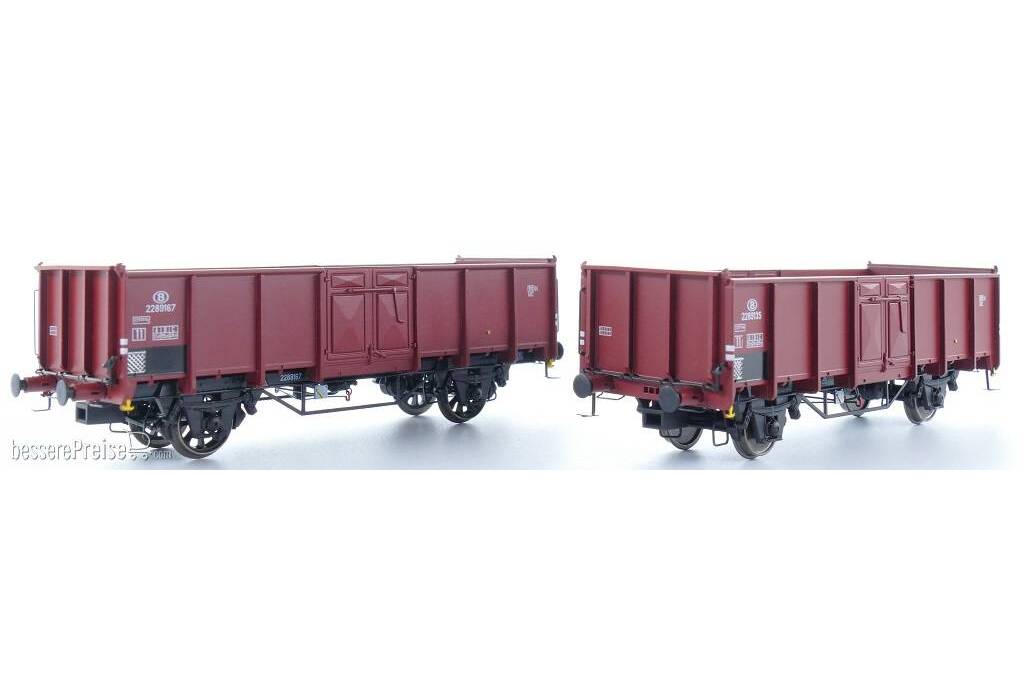 2er-Set NMBS B 2289135 mit Diskus Räder und B 2289167 mit Speichenrädern Braun Ep III
