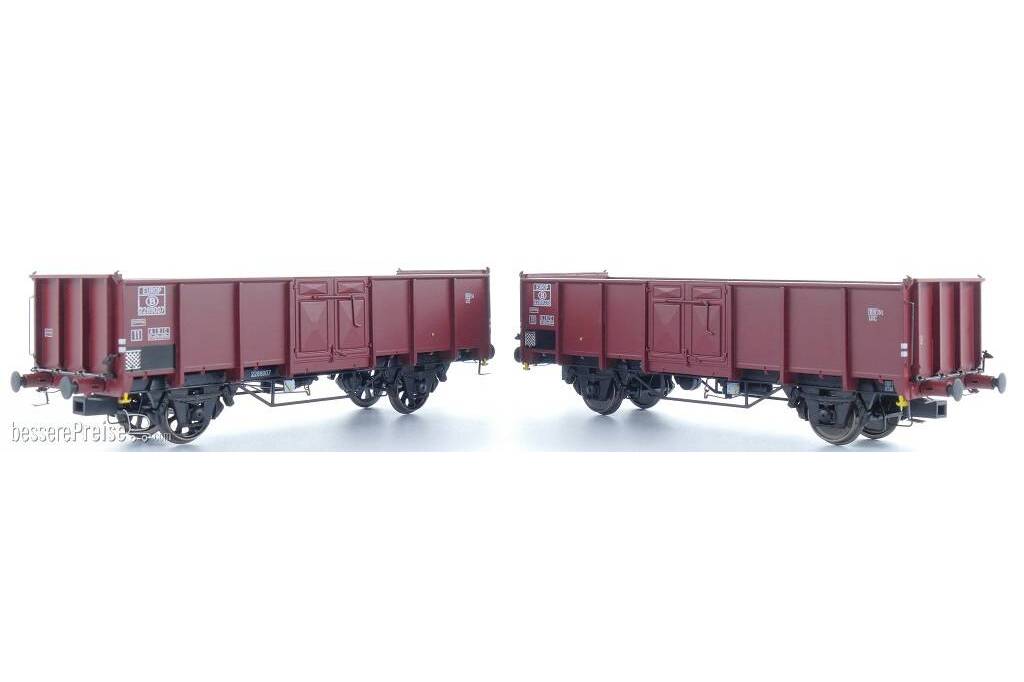 2er-Set NMBS 2289035 EUROP mit Diskus Räder und B 2289007 EUROP mit Speichenrädern Braun Ep III