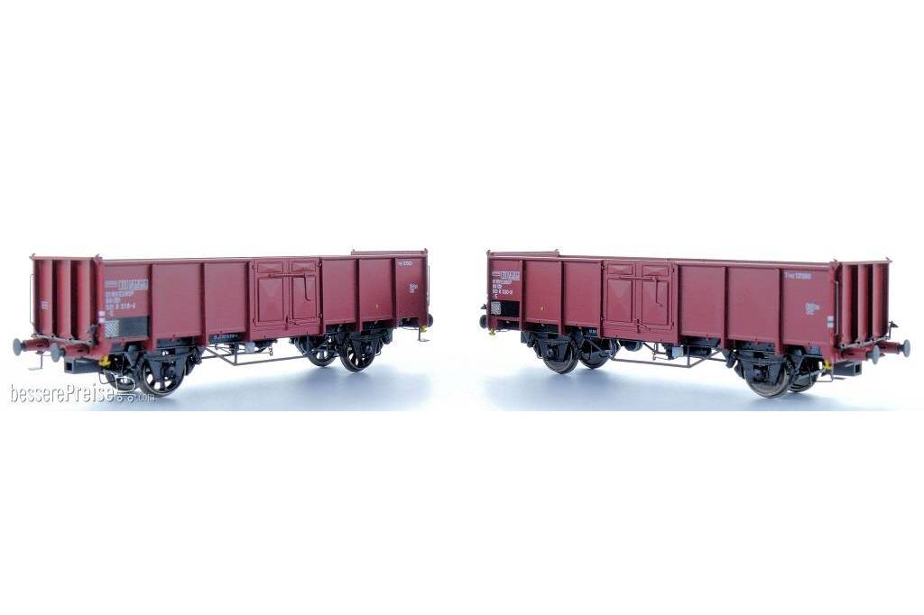2er-Set NMBS .E EUROP Nr.501 8 530-9 mit Diskus Räder und .E EUROP Nr.501 8 518-4  mit Speichenrädern Braun Ep IIIc/Iva