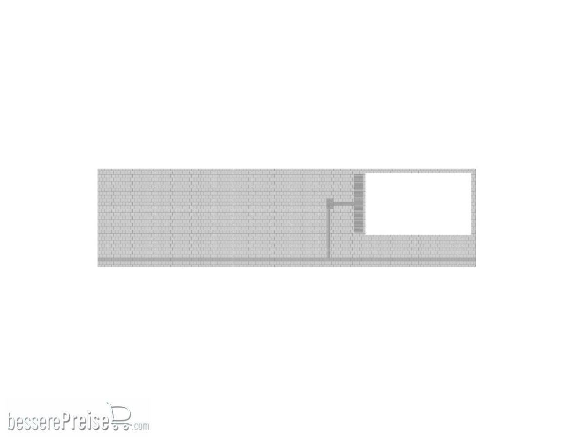 Modusteck H0 (1:87) H0870856.2R - Bahnsteigbelag lang, Leitsystem, Öffnung L.292 x B.75,2 mm | Modellbahn | Modelleisenbahn