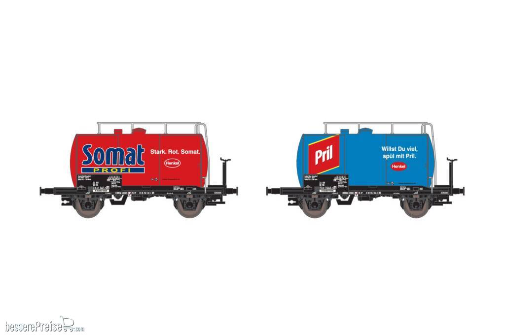2er Set Leichtbau-Kesselwagen DB/Pril/Somat, Ep.V