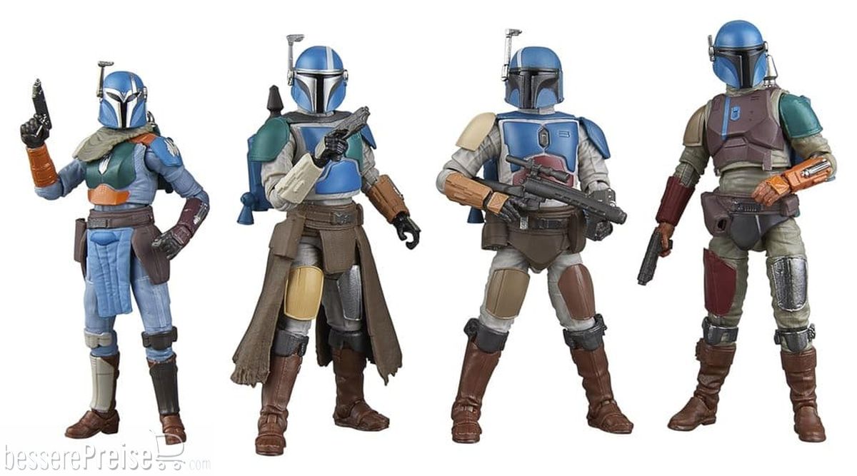Hasbro HASG0265 - Star Wars The Mandalorian Vintage Collection Actionfiguren 4er-Pack Mandalorian Shriek-Hawk 10 cm