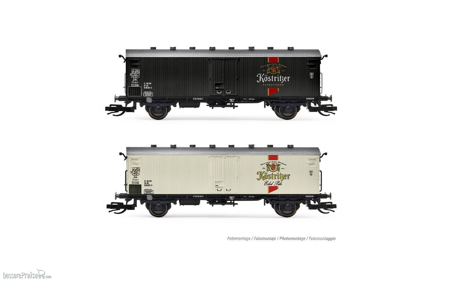 DR, 2-tlg. Set Kühlwagen, „Köstritzer Bier“, Ep. IV