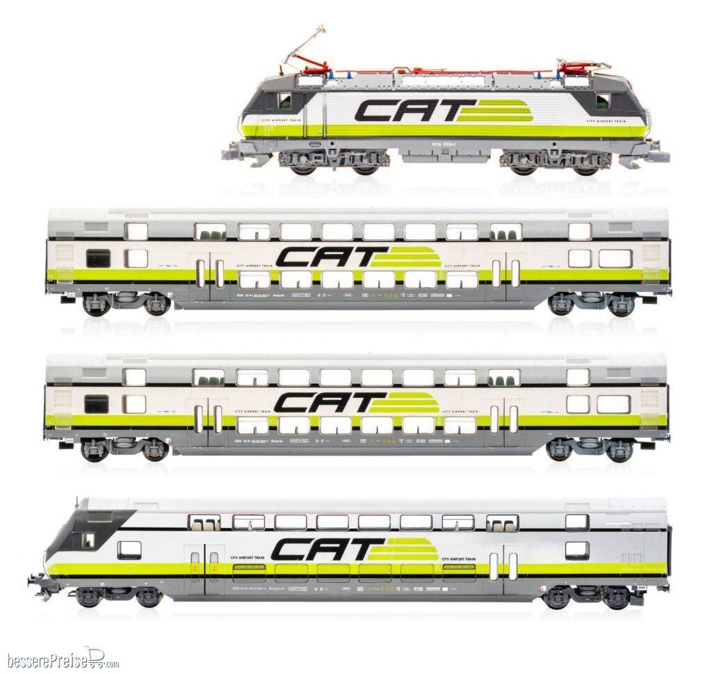Personenzug, 4-tlg. mit Rh 1014 ÖBB/CAT, Ep.VI