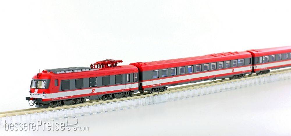 6tlg. Triebzug 4010.025 ÖBB rot/weiß Pflatsch Logo Ep.III