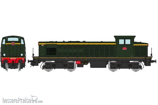 040 DE 624 Diesellok BB 63000 Original-Lackierung mit geprägte Nummernschilder "CLERMONT-LA ROCHE SOUTH EAST" - SNCF Ep.III - AC Sound