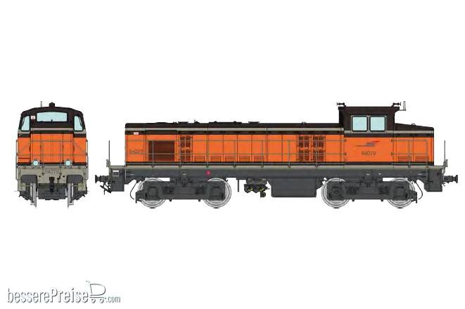 REE Modeles JM-021-S - Diesellok BB 63000 BB 64079 Arzens (orange TGV) Logo-Kassette Ep.V-VI - AC Sound