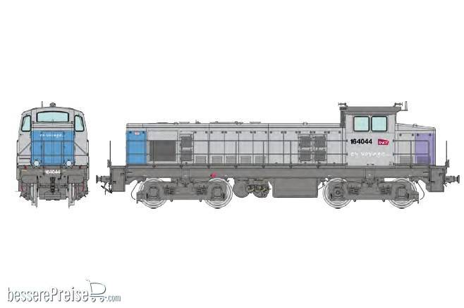Diesellok BB 63000 BB 164044 "en voyage" Lackierung - carmillon Logo - Ep.VI - DCC Sound