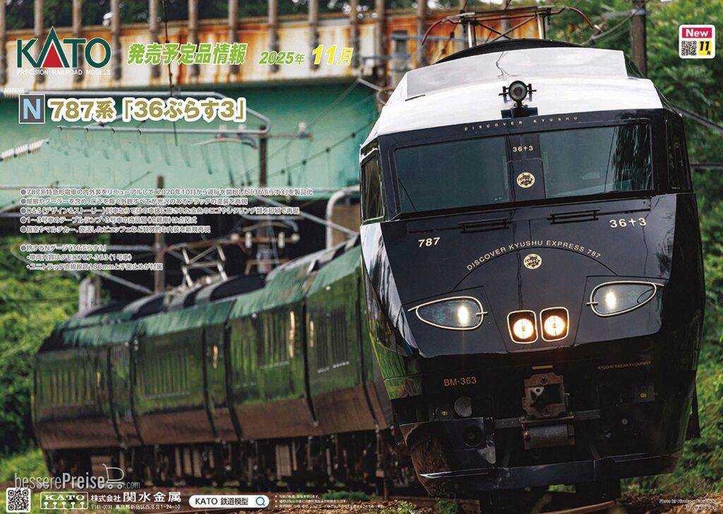 Triebzug Serie 787, 6-tlg. JR Kyushu, Ep.VI, 36 plus 3