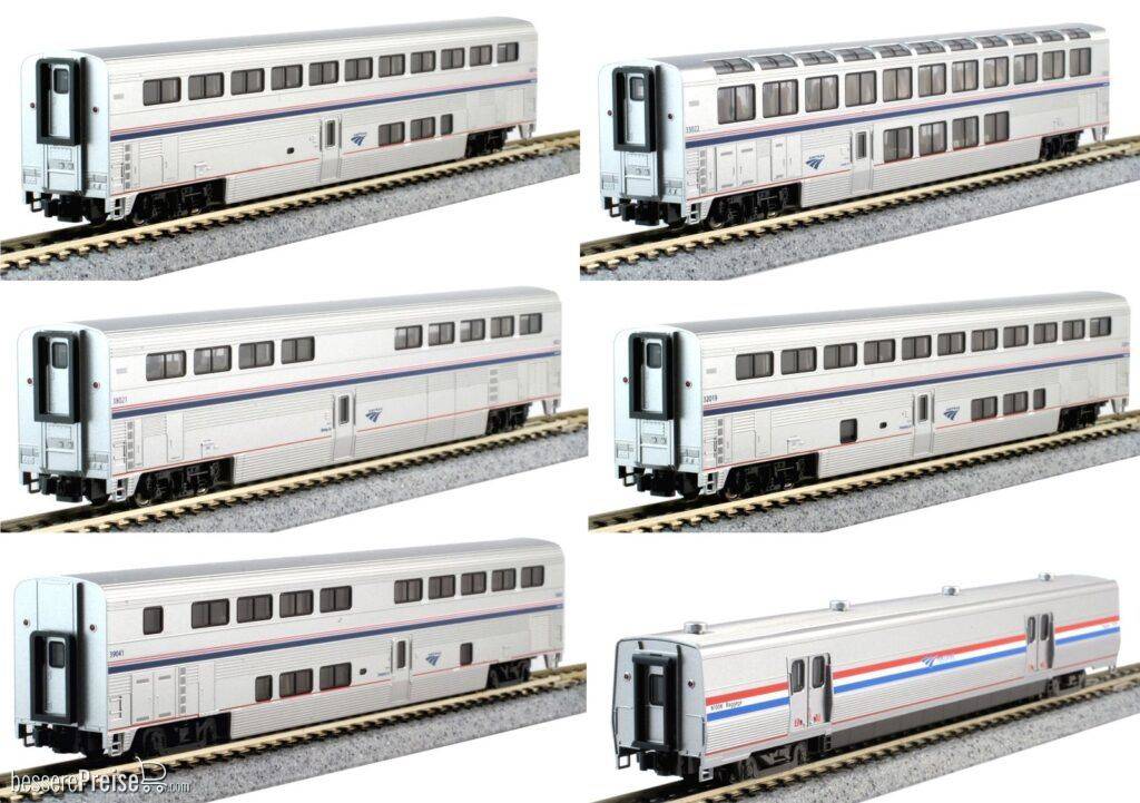 6er Set Personenwagen Superliner Amtrak, Ep.VI - Lemke