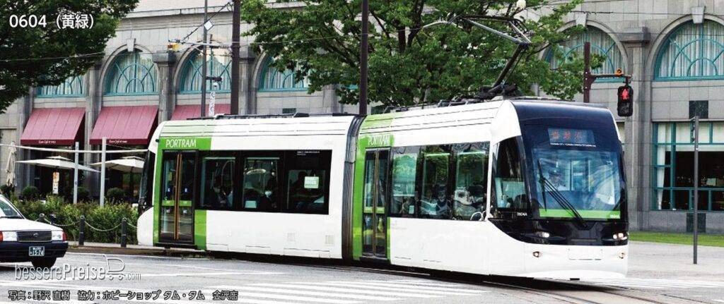 Straßenbahn Portram TLR, Ep.V-VI, grün