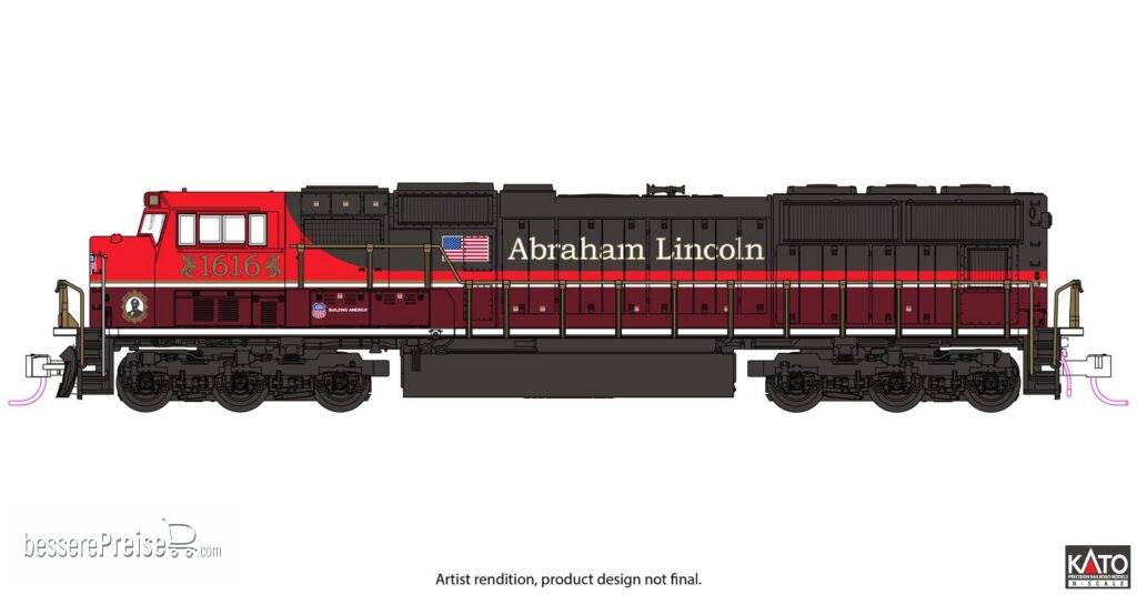Diesellok EMD SD70M UP, Ep.VI, Abrahm Lincoln, #1616