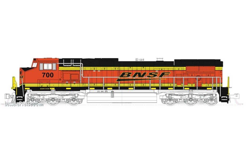 Diesellok GE C44-9W BNSF, Ep.VI, #796, Swoosh
