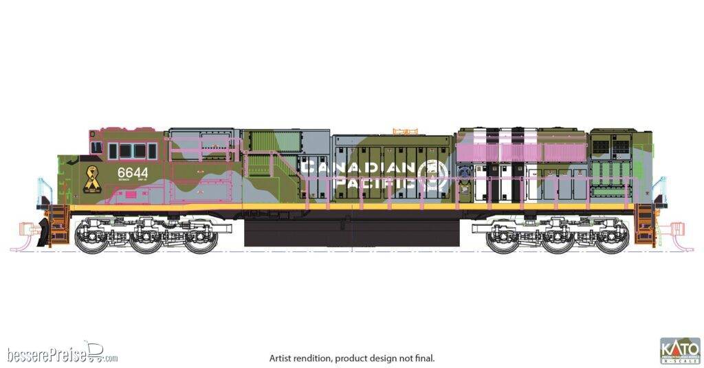 Diesellok EMD SD70ACu CP, Ep.VI, #6644 (D-Day)