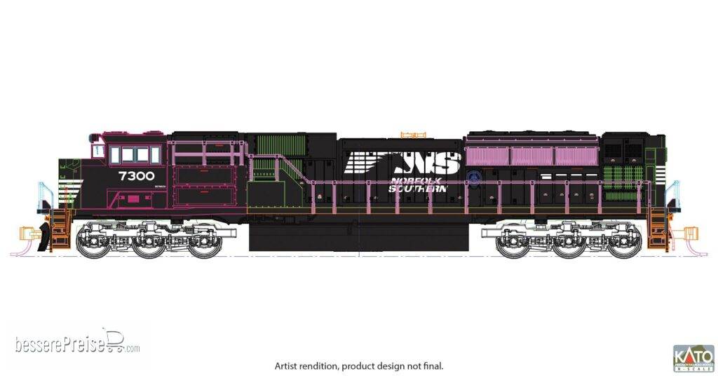 Diesellok EMD SD70ACu NS, Ep.VI, #7300