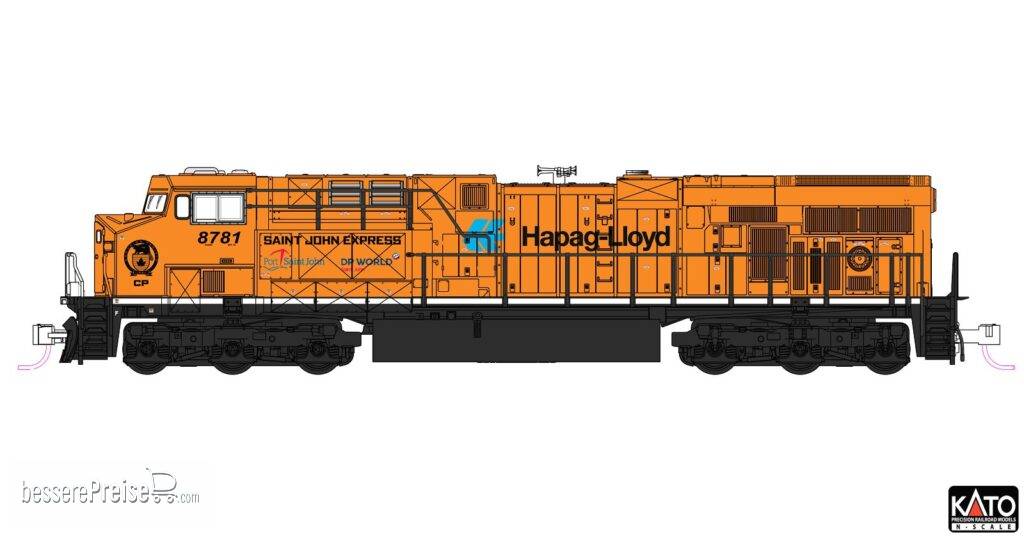 Diesellok GE ES44AC CP/Hapag-Lloyd, Ep.VI, #8781