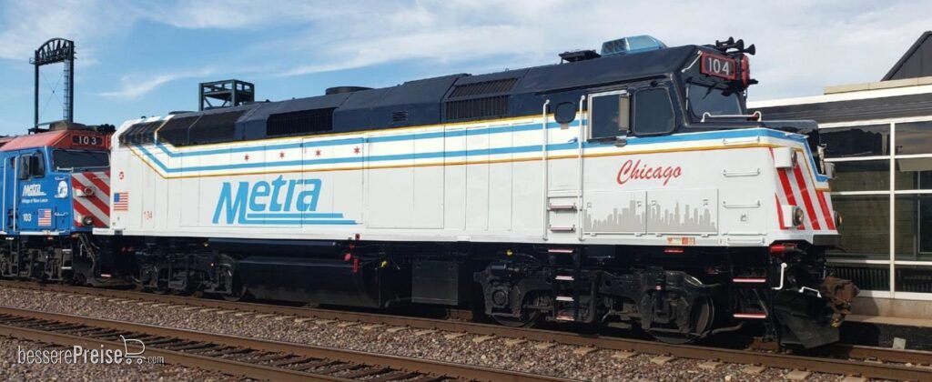 Diesellok EMD F40PH Metra, Ep.VI, #104, City of Chicago