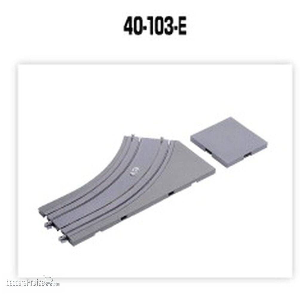UNITRAM Gebogenes Gleis R180-45, links, unbedruckt
