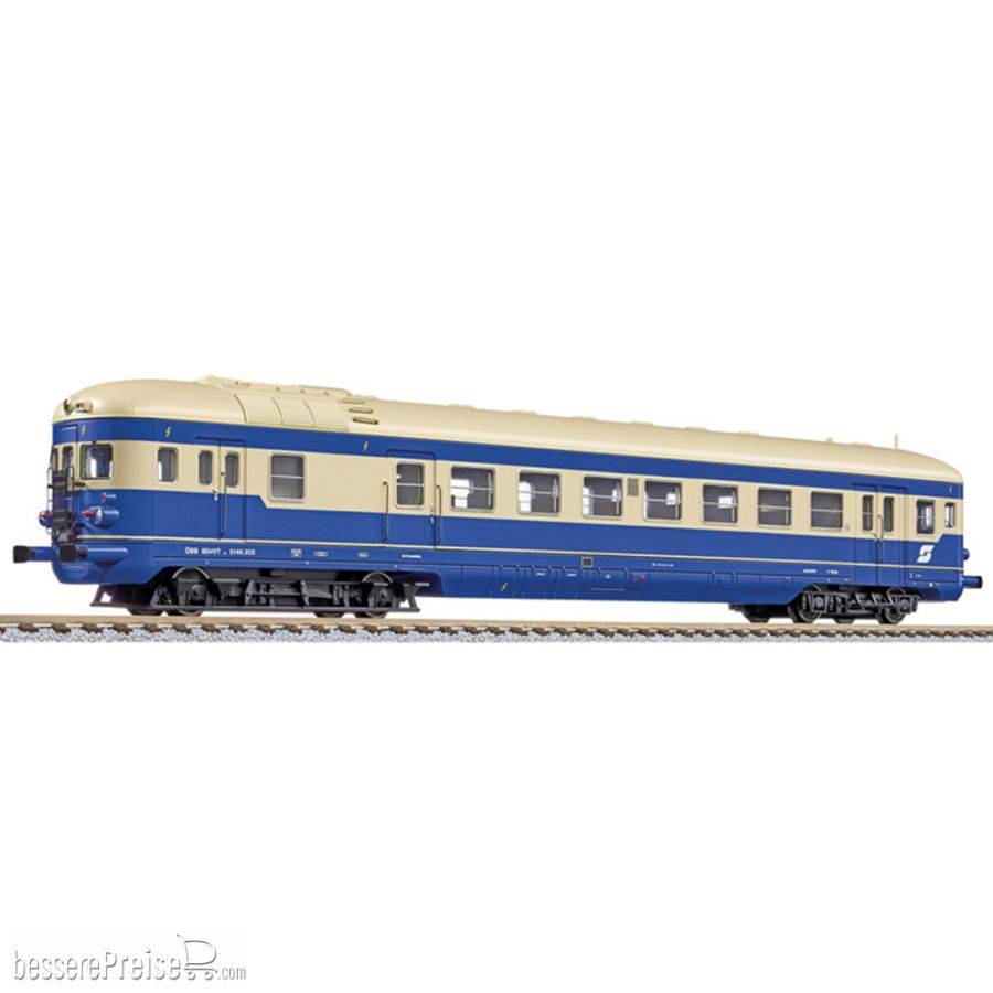 Dieseltriebwagen, Reihe 5146, elfenbeinfarbenes Dach, ÖBB, Ep.IV