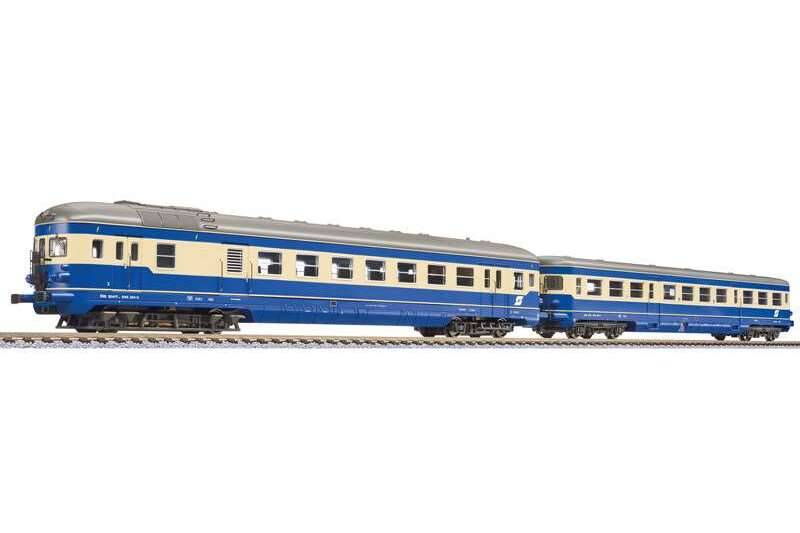 Liliput H0 (1:87) L133131 - 2-tlg. Set Nebenbahn-Triebwagen 5146, mit Steuerwagen 6546, ÖBB, Ep.IV | Modellbahn | Modelleisenbahn