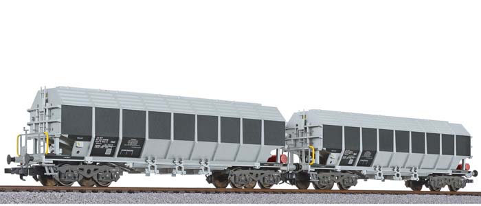 Liliput 2-tlg. Set Wagen für Tonerde-Transport, Uacos, "ERMEWA", Ep.VI L230152