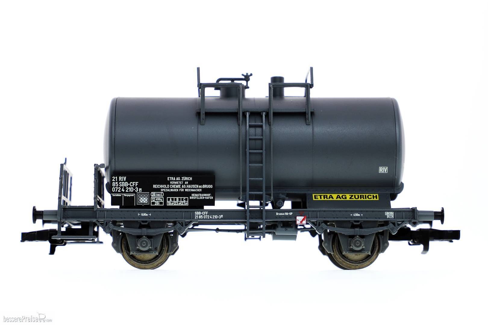 Liliput H0 (1:87) L235360 - Kesselwagen, SBB-CFF, 267 hl Tank, grau, Ep.IV | Modellbahn | Modelleisenbahn