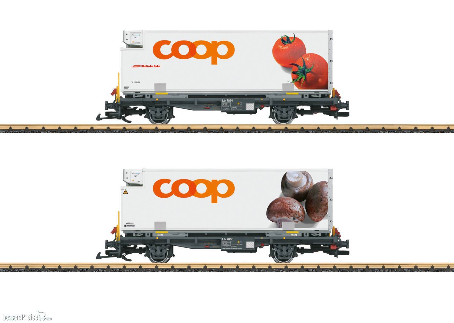 RhB Containerwagen Set "coop®"