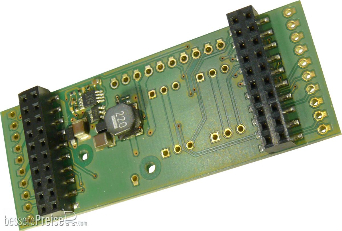 Zimo LOKPL96BV - Lok-Platine mit Löt-Pads, passend zu MX696S, MX696V - 68 x 26 x 8 mm | Modellbahn | Modelleisenbahn