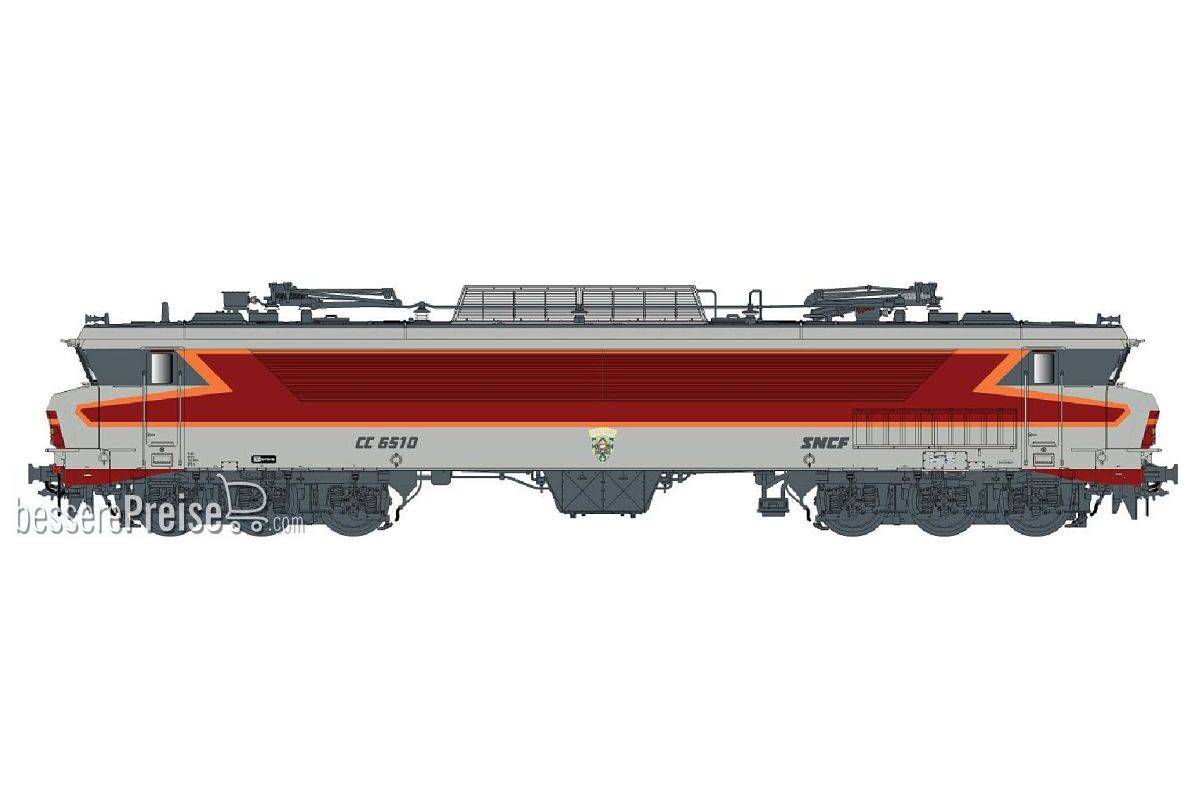 E-Lok CC 6510 SNCF grau rot orange Logo RMT Ep. IV-V