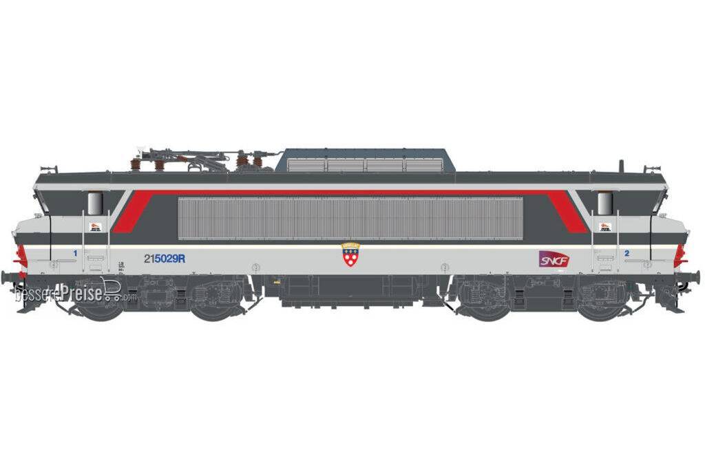 E-Lok BB 15029 SNCF Corail Carmillon Logo Achéres, Ep.VI AC