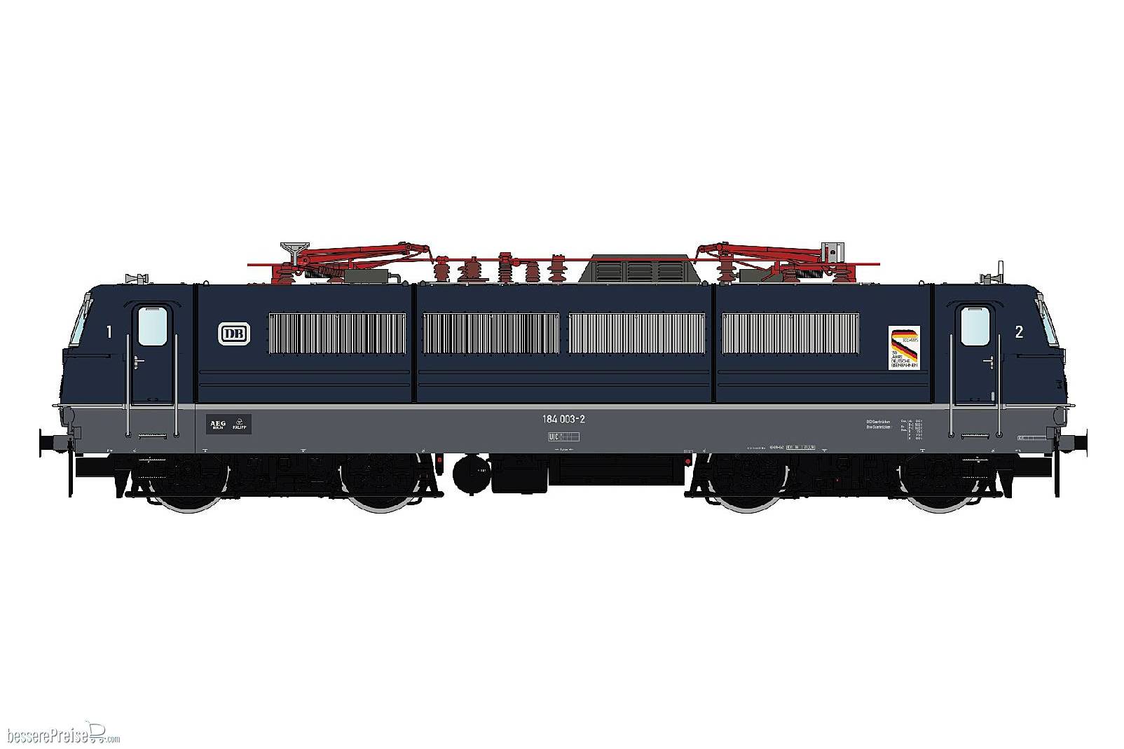 E-Lok BR 184 003 DB, Ep.IVc, AC - Lemke