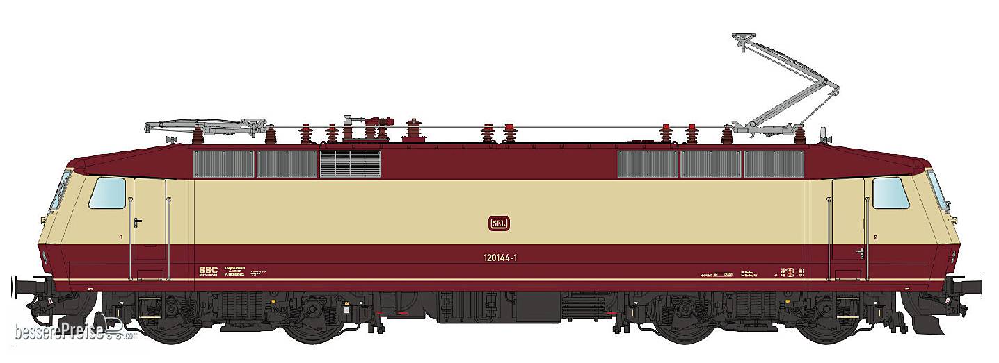 E-Lok BR 120 144 SEL, Ep.VI, AC - Lemke